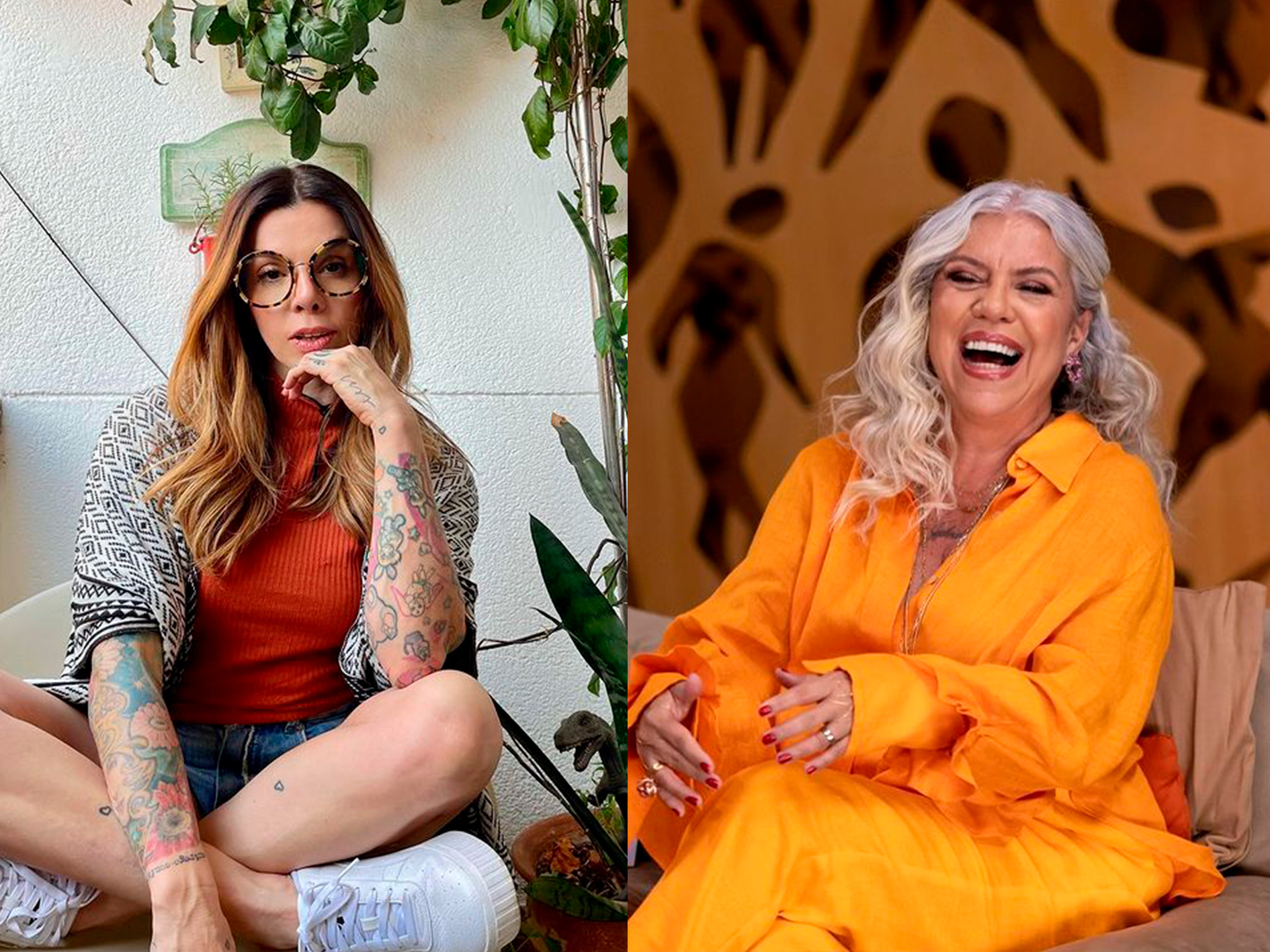 Astrid e Penélope Nova falam sobre beleza da mulher madura e tatuagem