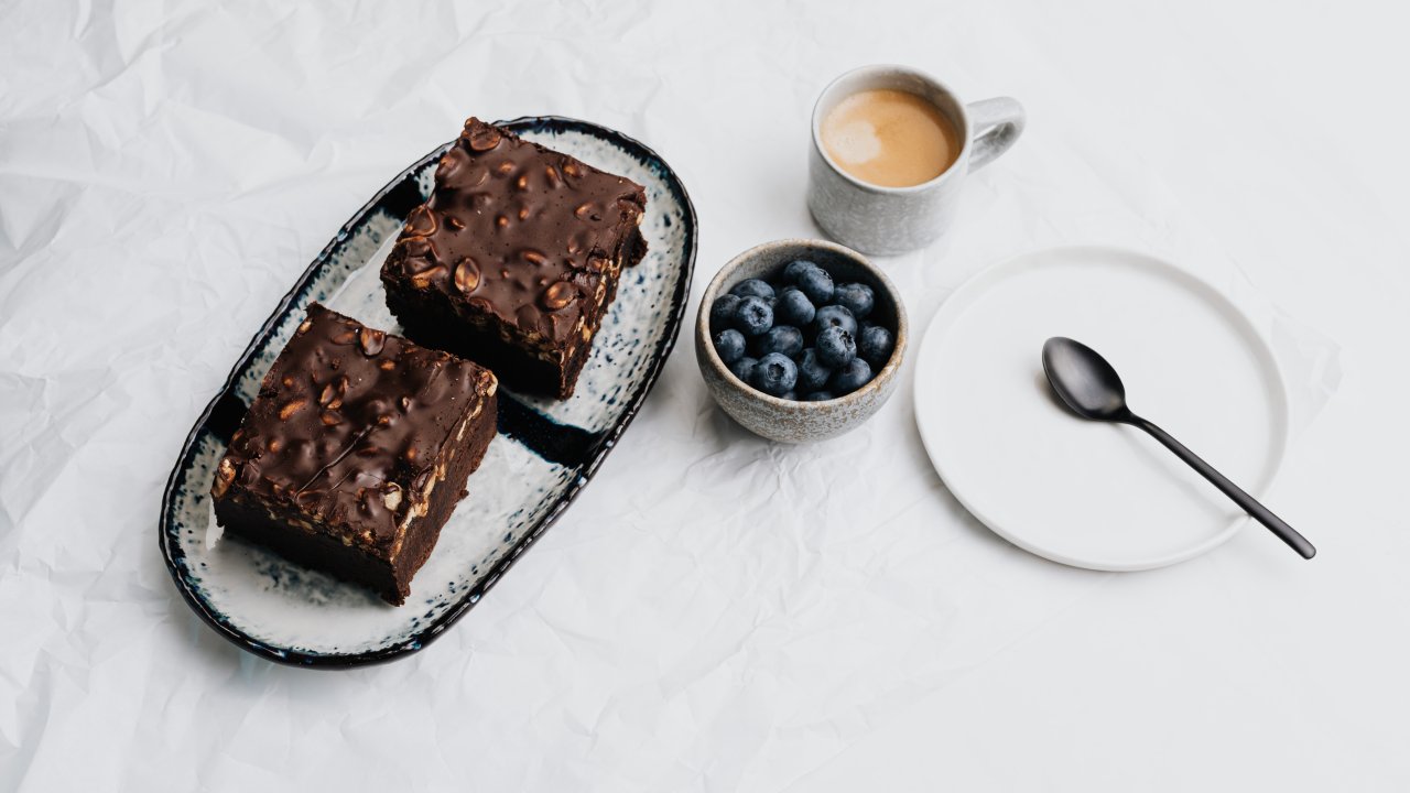 receitas saudáveis de Páscoa - brownie fit