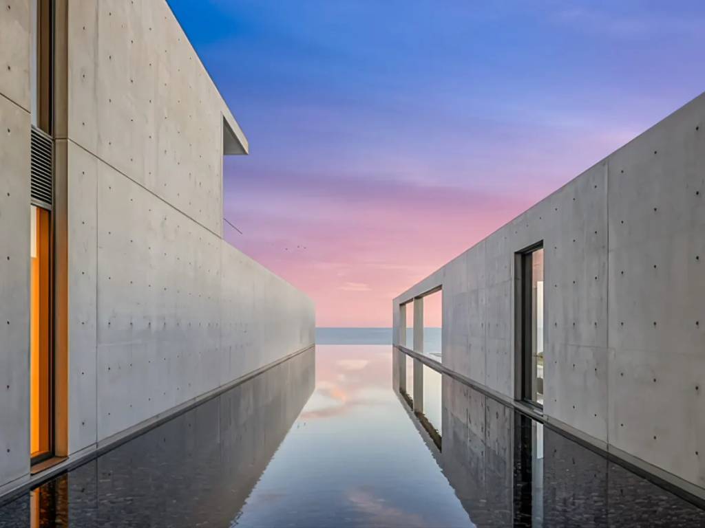 Imóvel conta com vista para o Oceano Pacífico.