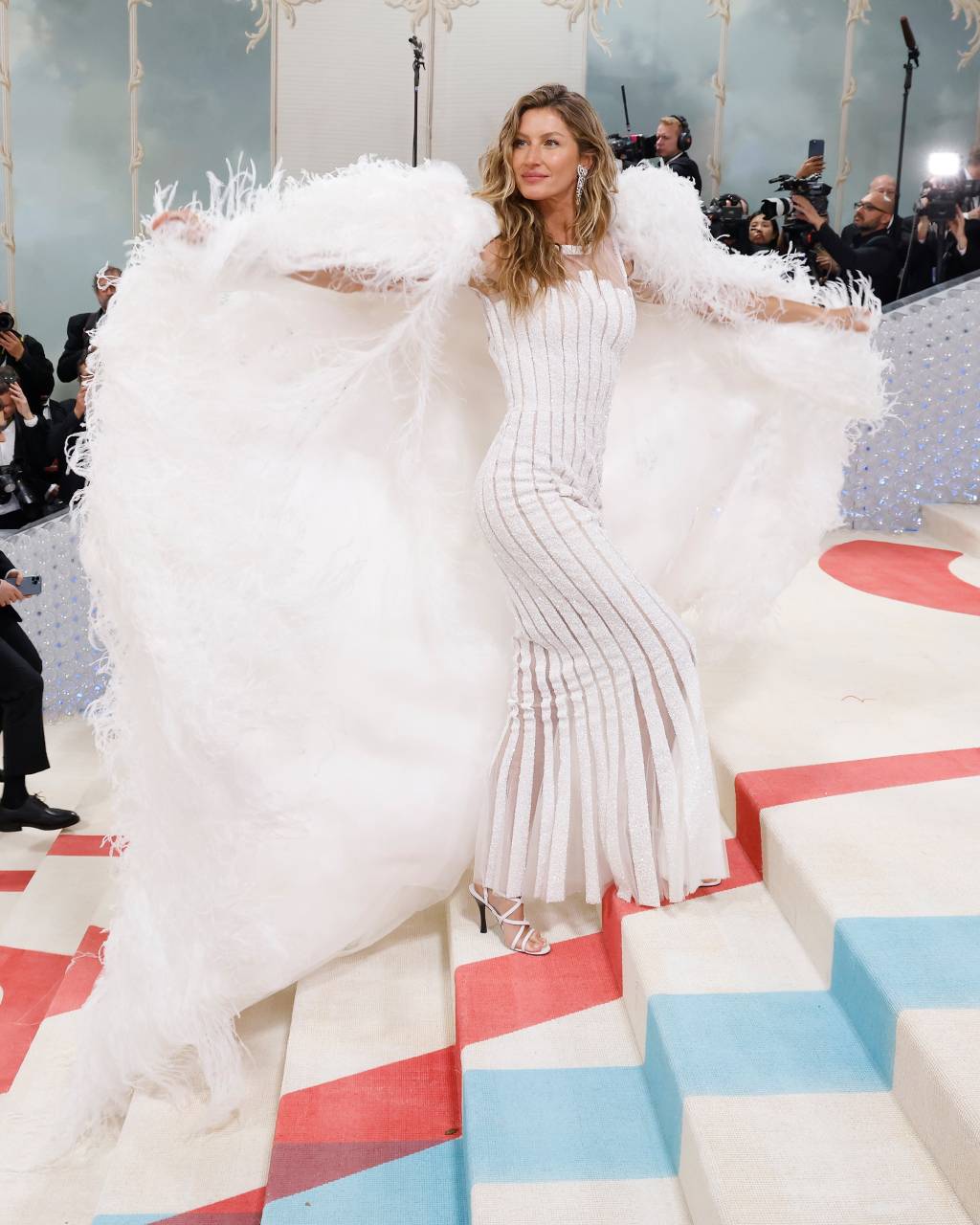 The 2023 Met Gala Celebrating “Karl Lagerfeld: A Line Of Beauty” – Arrivals Gisele Bündchen no Met Gala 2023.