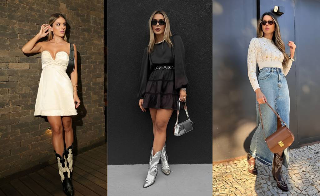 Trend Alert: 12 inspirações de looks com bota de cowboy