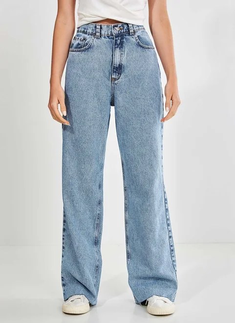 Calça jeans reta