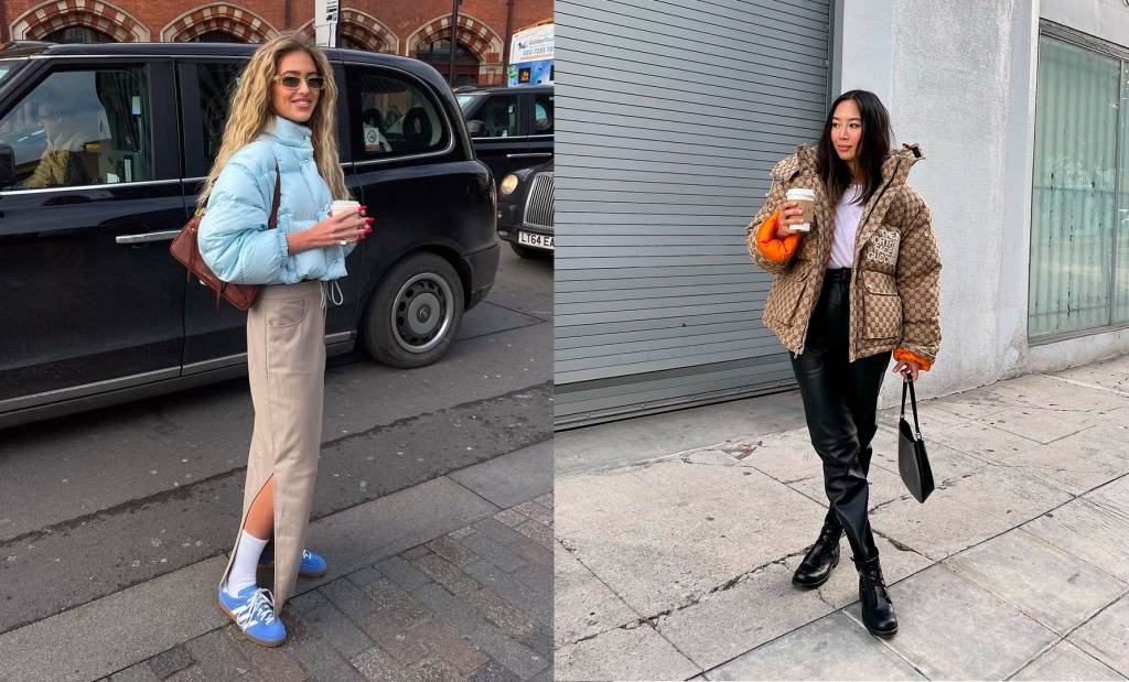 10 inspirações de look com jaquetas puffer