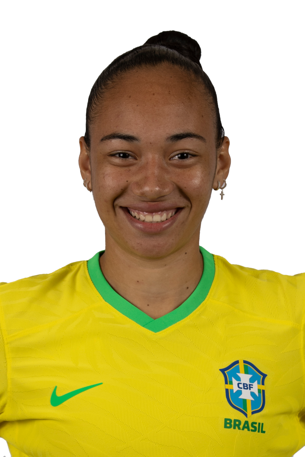 Aline, jogadora da seleção brasileira de futebol.