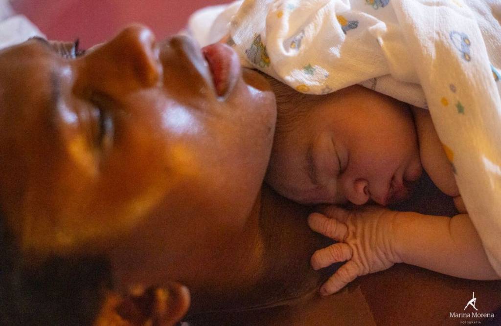 Luana Génot relata parto domiciliar do segundo filho