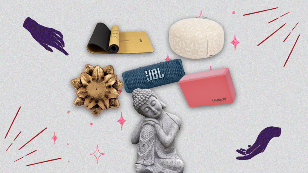 Cantinho de yoga e meditação em casa: produtos essenciais