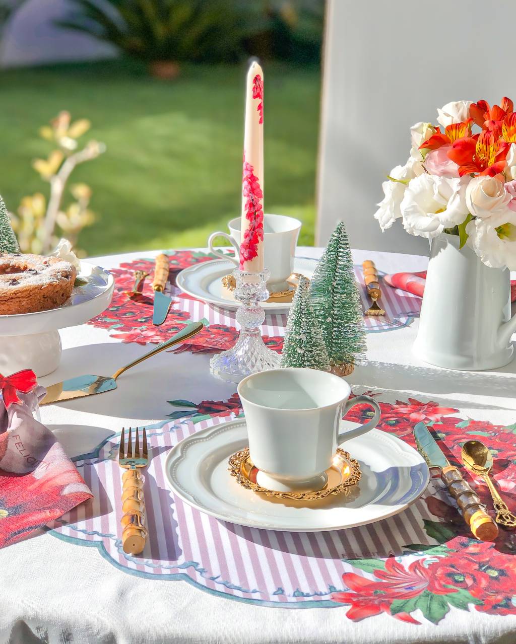 Mesa de café da manhã de Natal Mesa de café da manhã de Natal