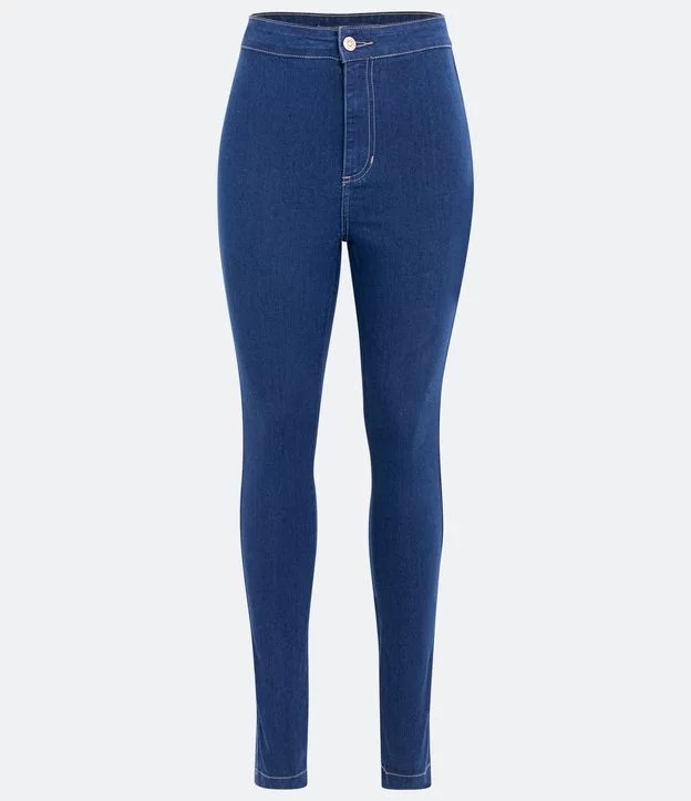 Calça jeans colada escura