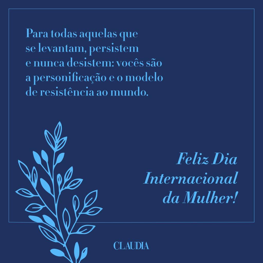 Mensagem para o Dia Internacional da Mulher