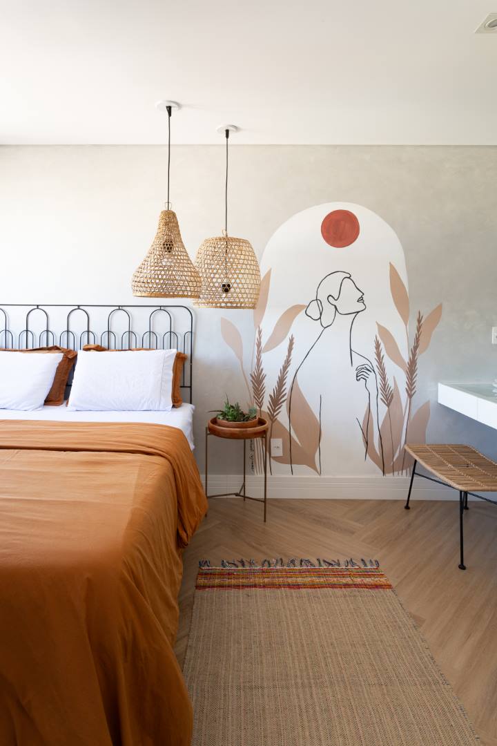 decoracao-boho-chic-pintura-parede Decoração boho chic