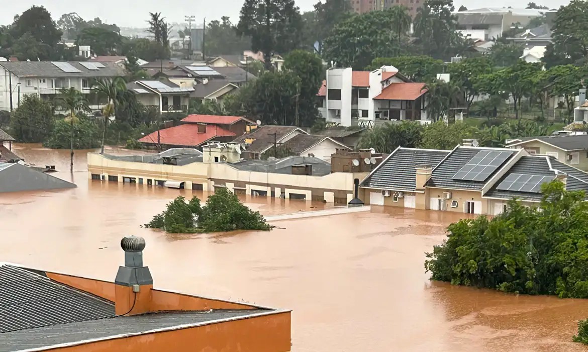 Cidade alagada