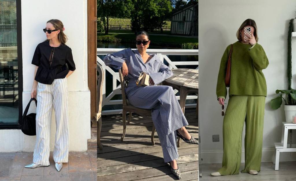 Calça Listrada: 3 looks com a tendência da vez
