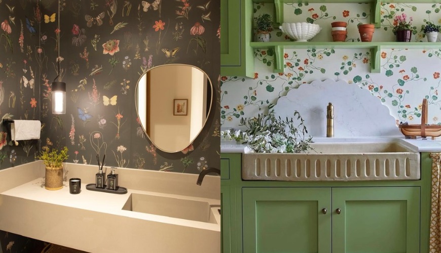 Papel de parede florido: 9 ambientes para te inspirar