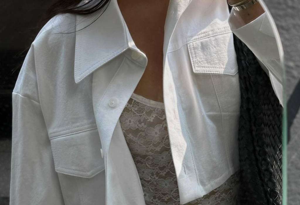 jaqueta-de-sarja-branca Looks com transparência