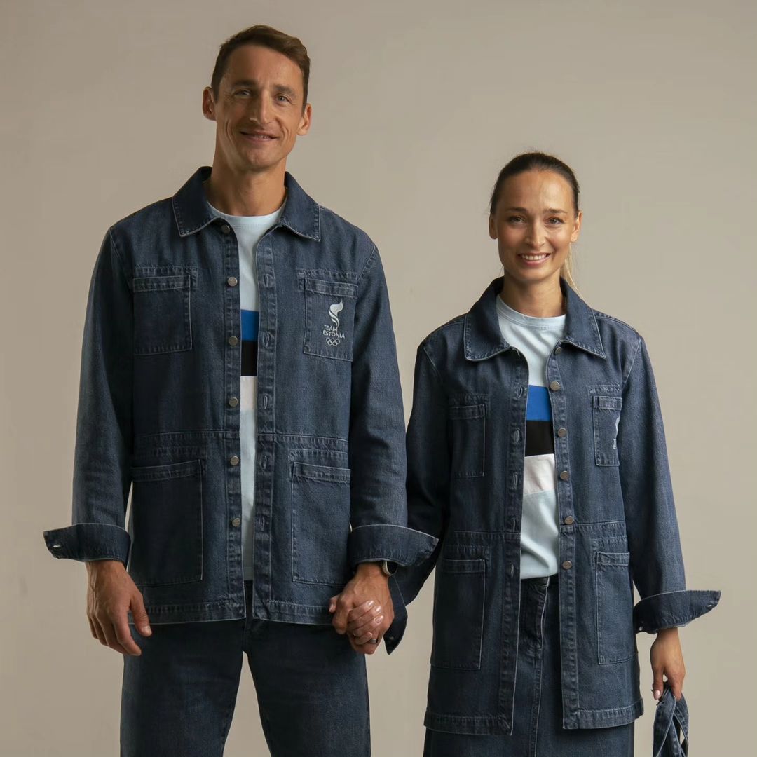 Looks da Est&ocirc;nia da festa de cerim&ocirc;nia das olimp&iacute;adas