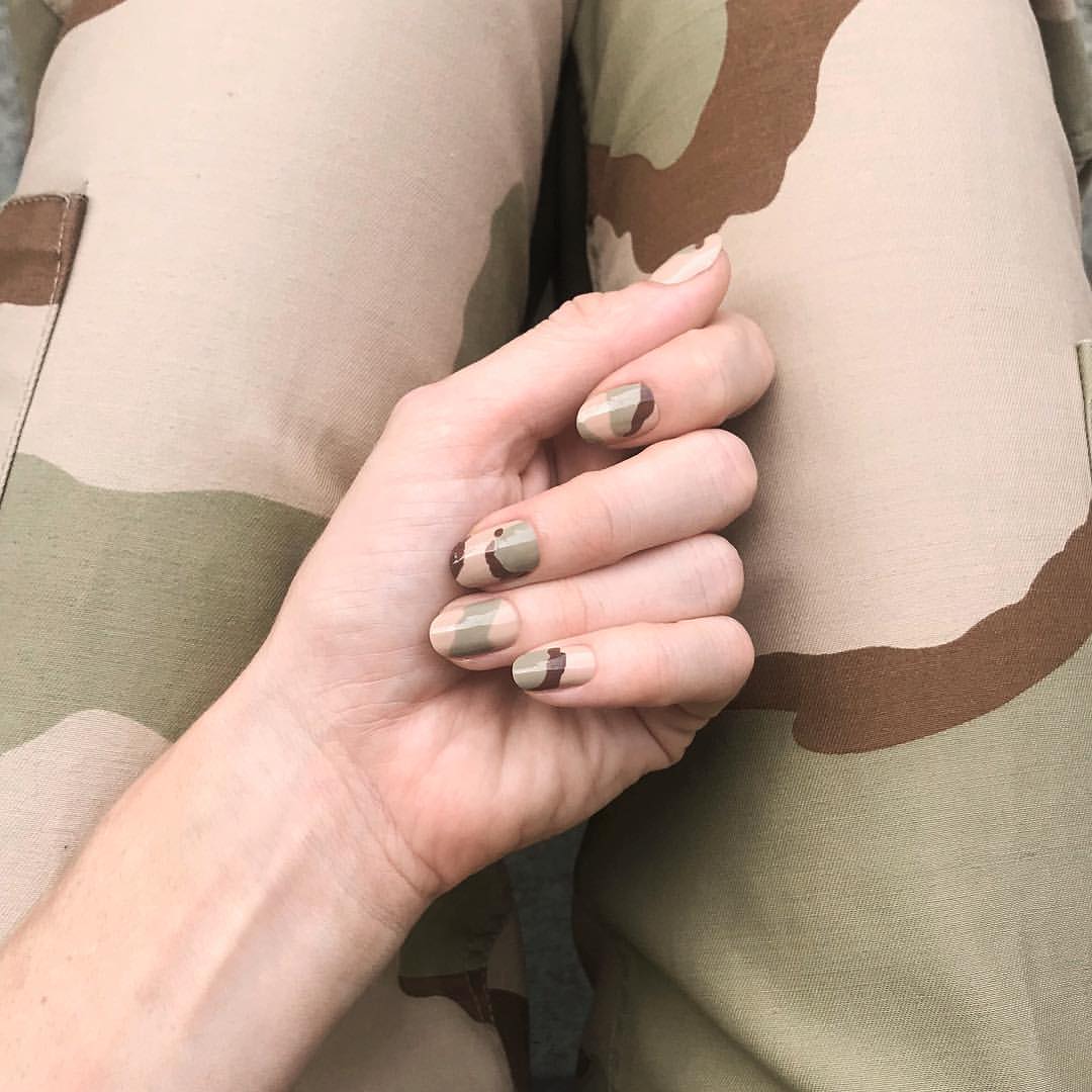 nail art camuflagem