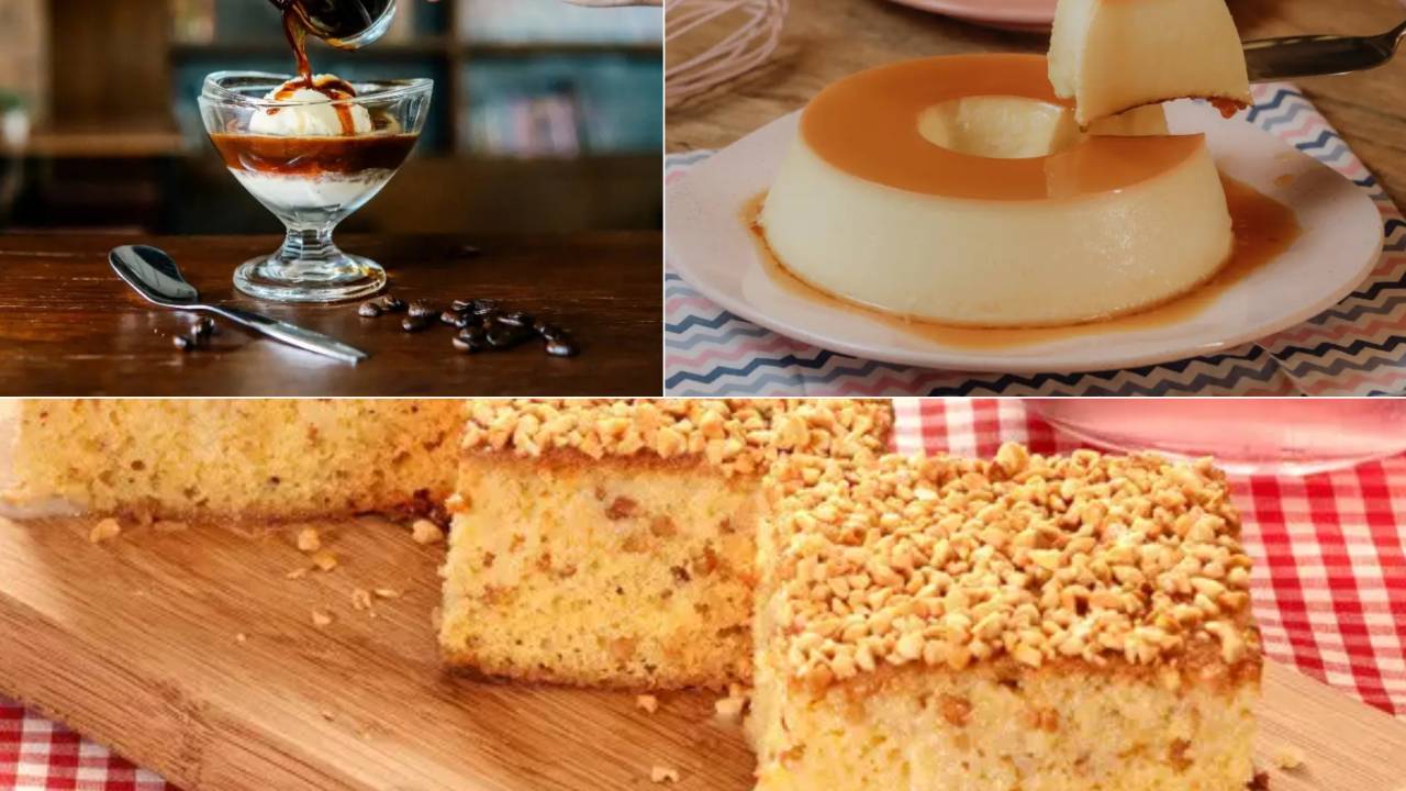 Diversas receitas fáceis de sobremesa podem ser preparadas hoje