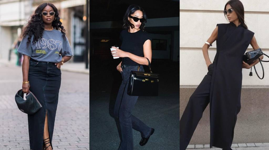 3 looks modernos e estilosos com bolsa preta