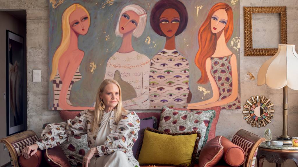 Claudia Liz mostra detalhes de seu deslumbrante apartamento-ateliê