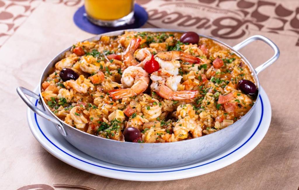 Arroz Caldoso de Camarão é feito na mesma panela