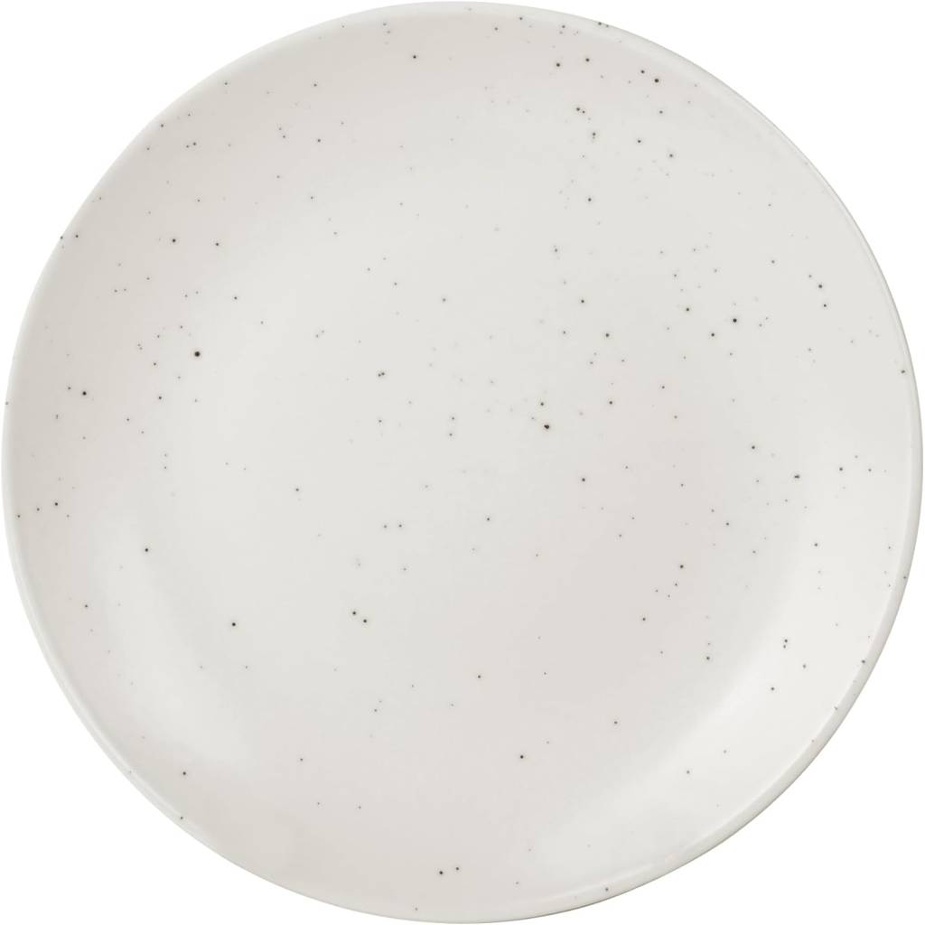 51UFf3yLeVL._AC_SL1500_ Prato para Sobremesa em Faiança 20,7Cm Branca e Bege L Hermitage - Full Fit