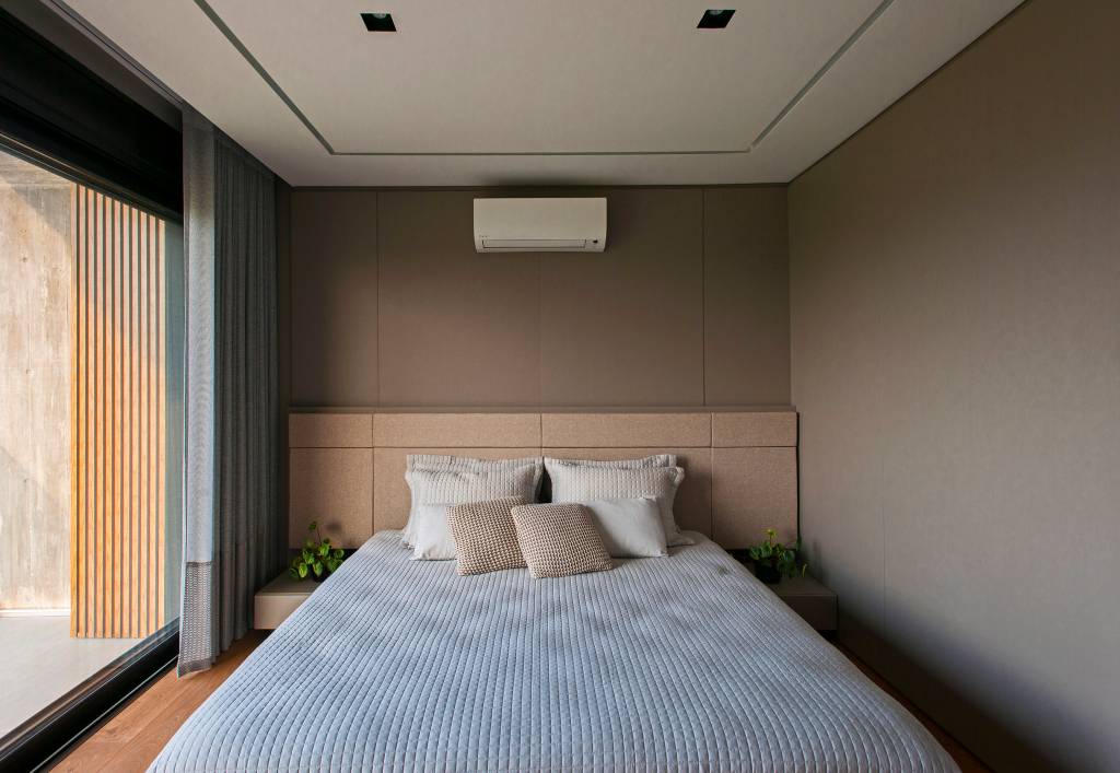 quarto-hóspede-decoração-cor-do-ano Cor 2025: 5 projetos que apostam em tons parecidos com o mocha mousse