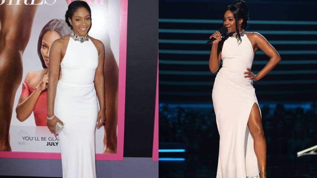 A comediante Tiffany Haddish já usou esse vestido sei vezes