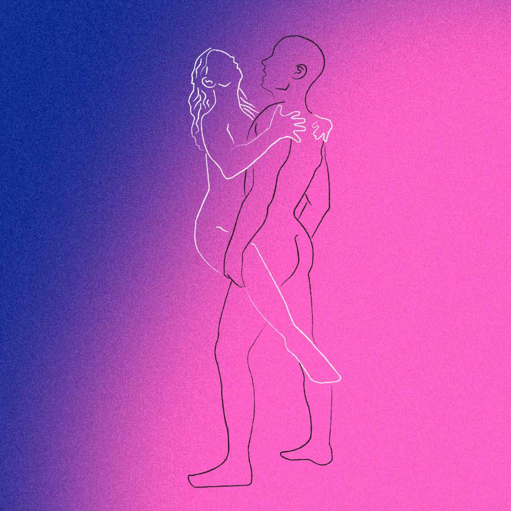 Posição sexual em pé pode ser útil quando o espaço é pequeno