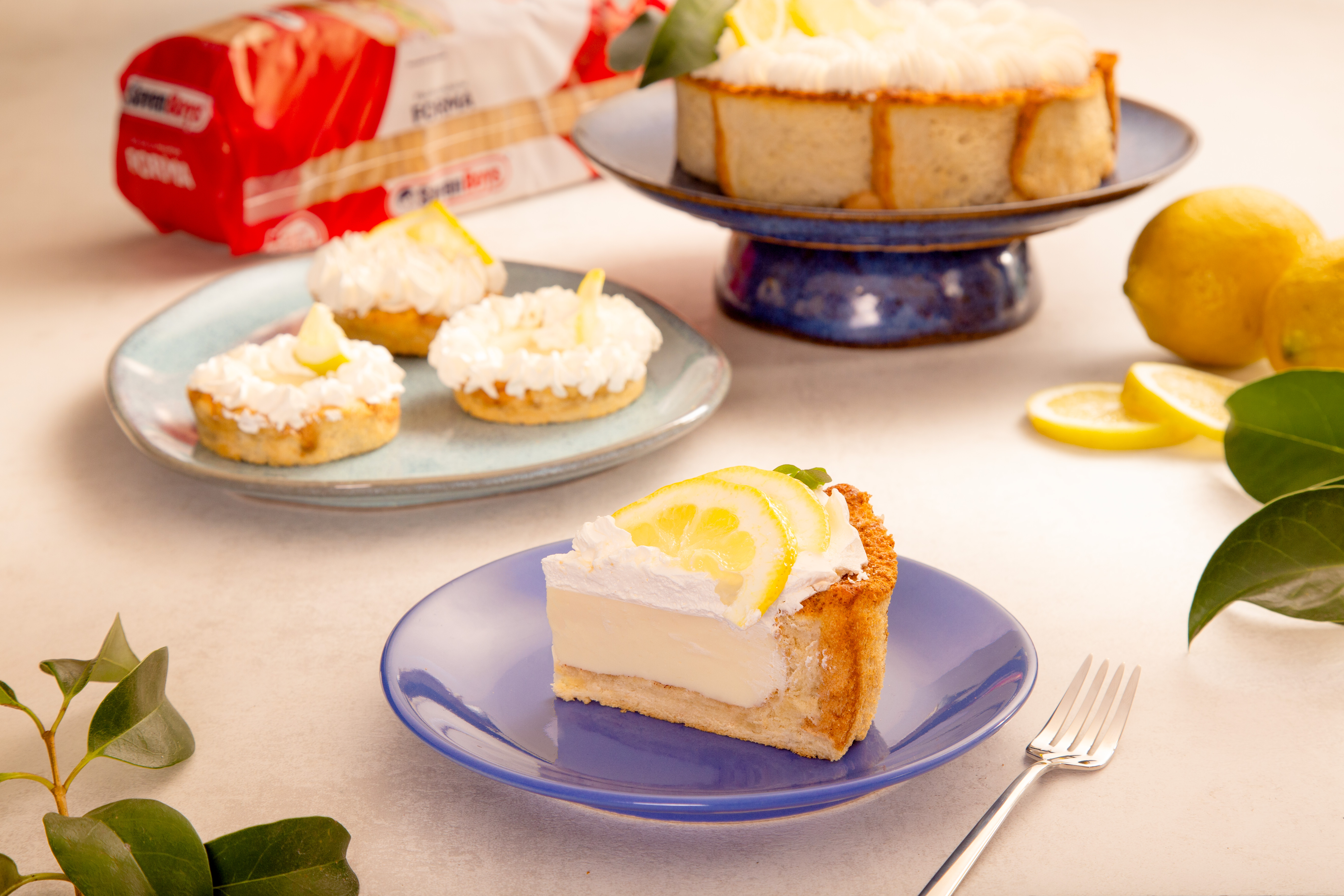 Torta pão de forma de limão