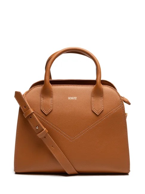 Bolsa marrom de couro