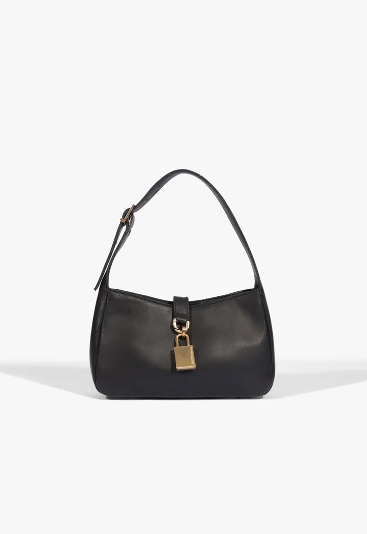 Bolsa de couro preta