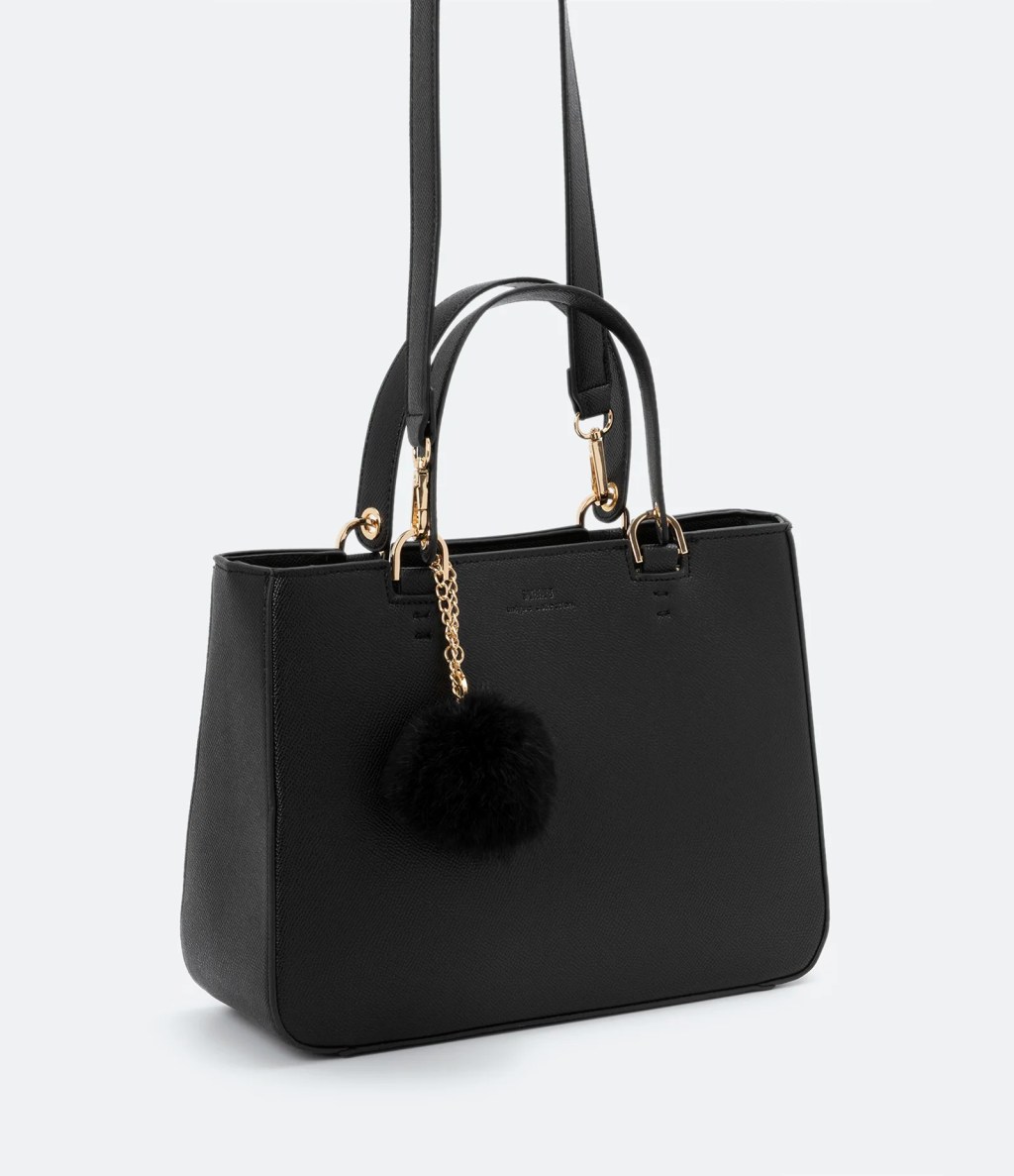 Bolsa de couro preta
