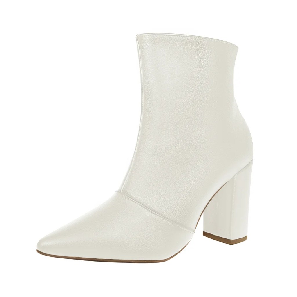 Bota de cano baixo branca