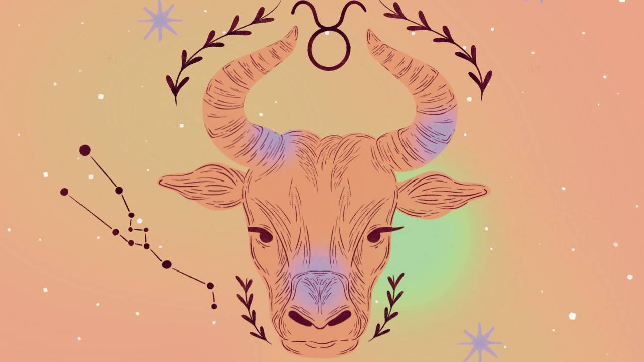 Ilustração do signo de Touro na astrologia.