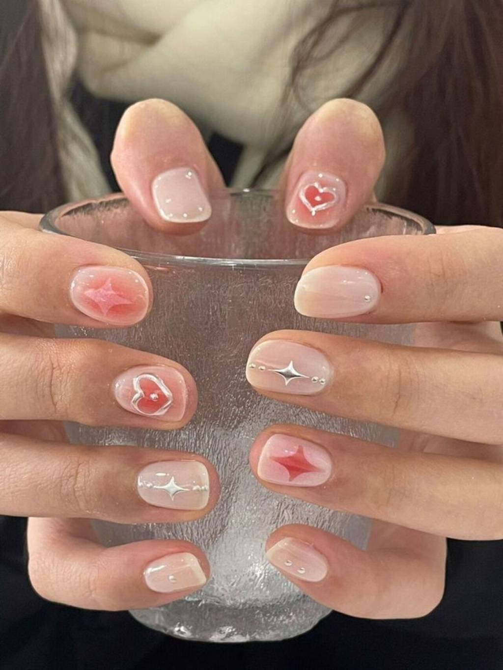 unhas-coreanas (8) (1) Blush Nails em tons de rosa