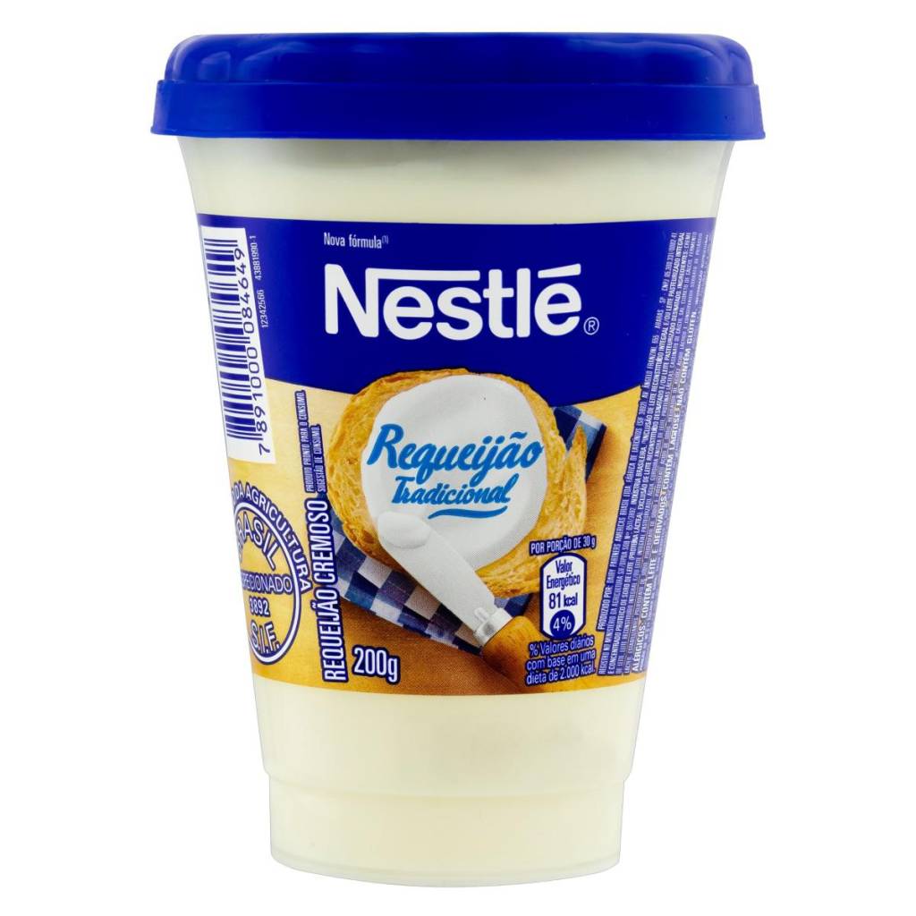 Nestlé Requeijão Tradicional Cremoso 200g Qual o requeijão mais saudável do mercado