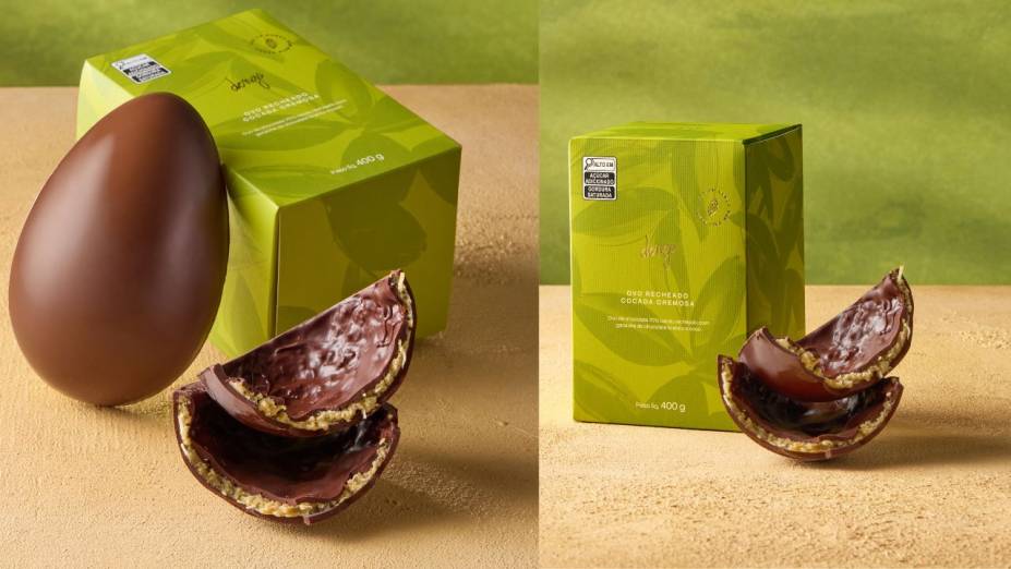 Ovo recheado de cocada cremosa	Dengo 400g - R$ 219,90