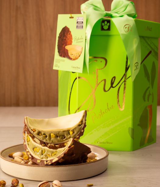 Ovo de Páscoa LaNut Chef Pistache Cacau Show 600g - R$ 199,99