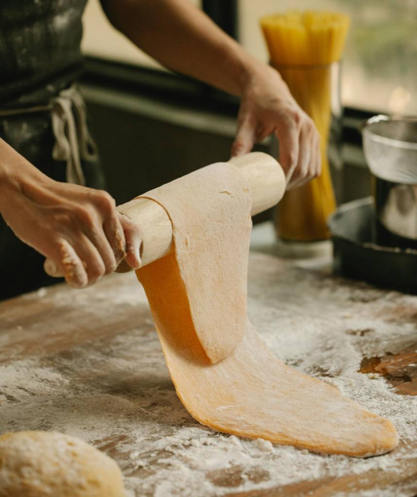Rolo é importante na hora de abrir a massa
