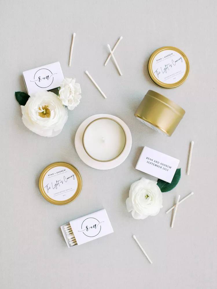 Velas perfumadas são presente ideal para os convidados do casamento