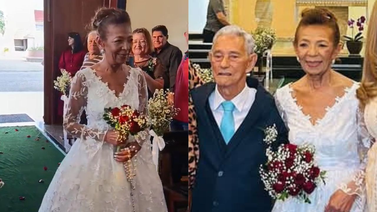 Aos 70 anos, ela se casou pela primeira vez – e nunca tinha namorado antes