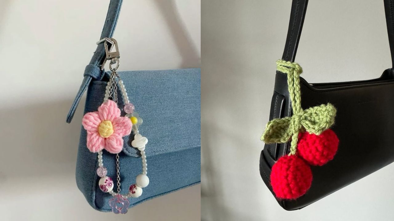 Chaveiros de croch&ecirc; s&atilde;o fofos para decorar a bolsa