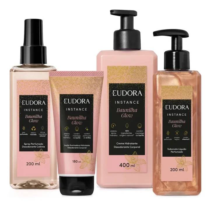 udora Kit Completo Instance Baunilha Glow