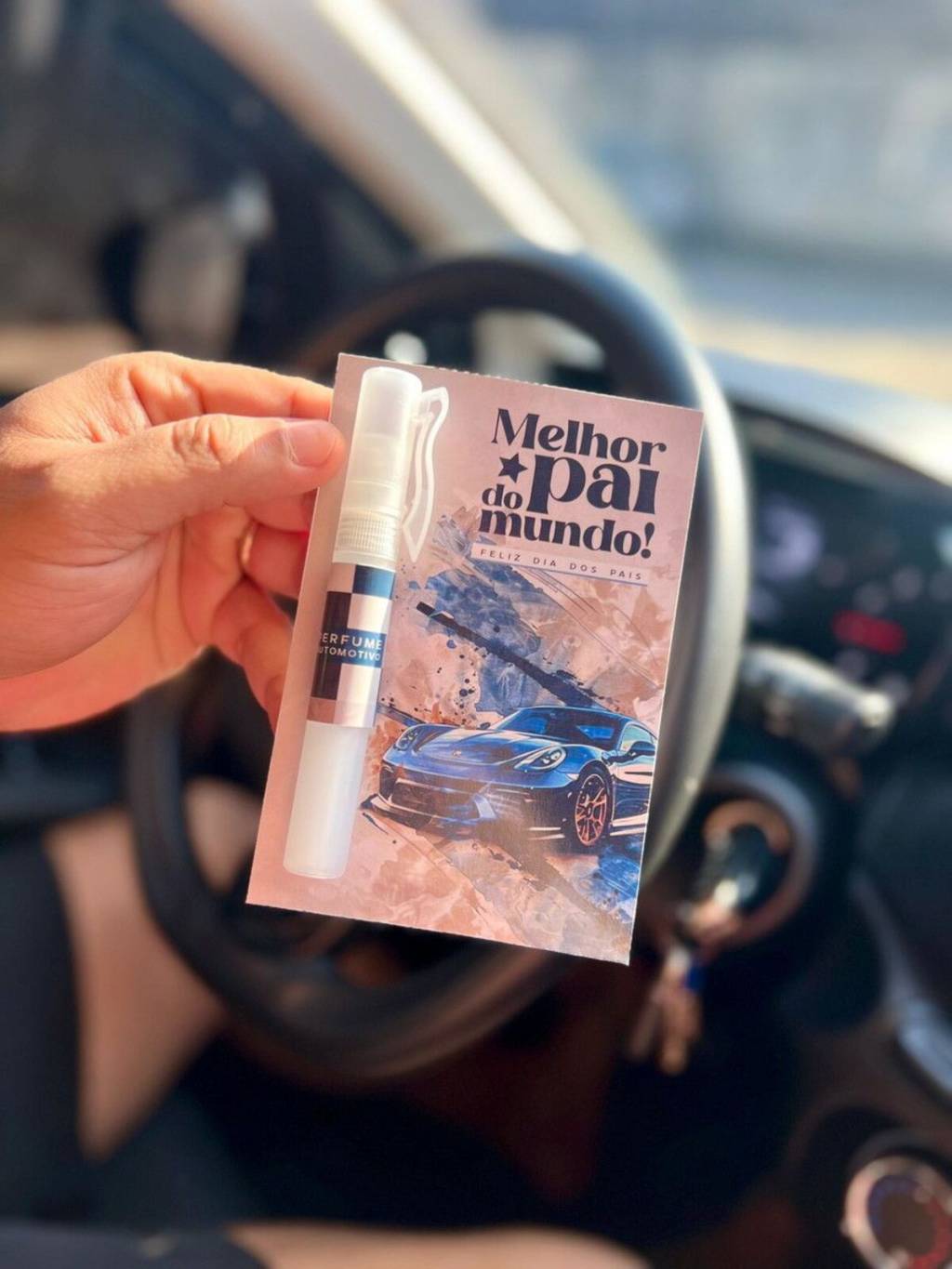 Lembrancinha para o dia dos pais - aromatizador de carro.