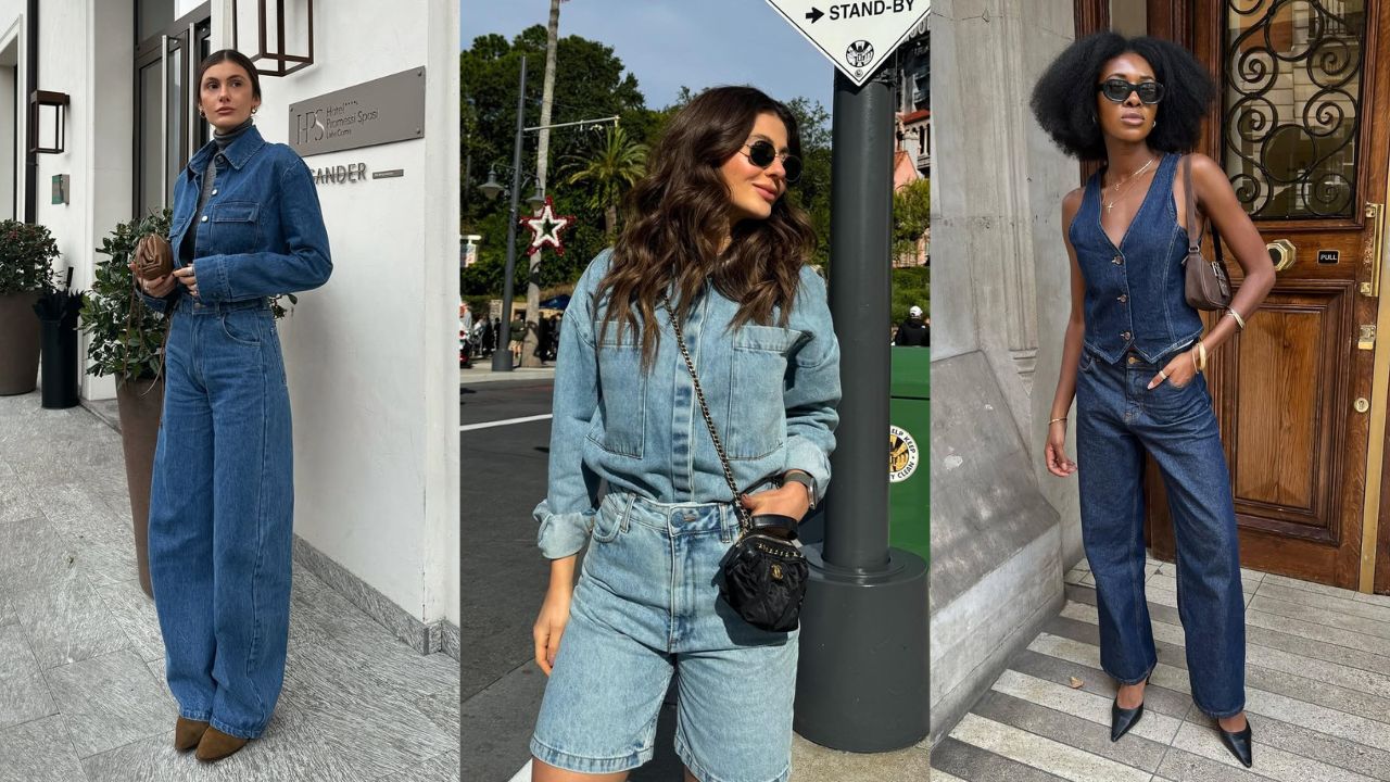 Looks monocrom&aacute;ticos all jeans est&atilde;o em alta
