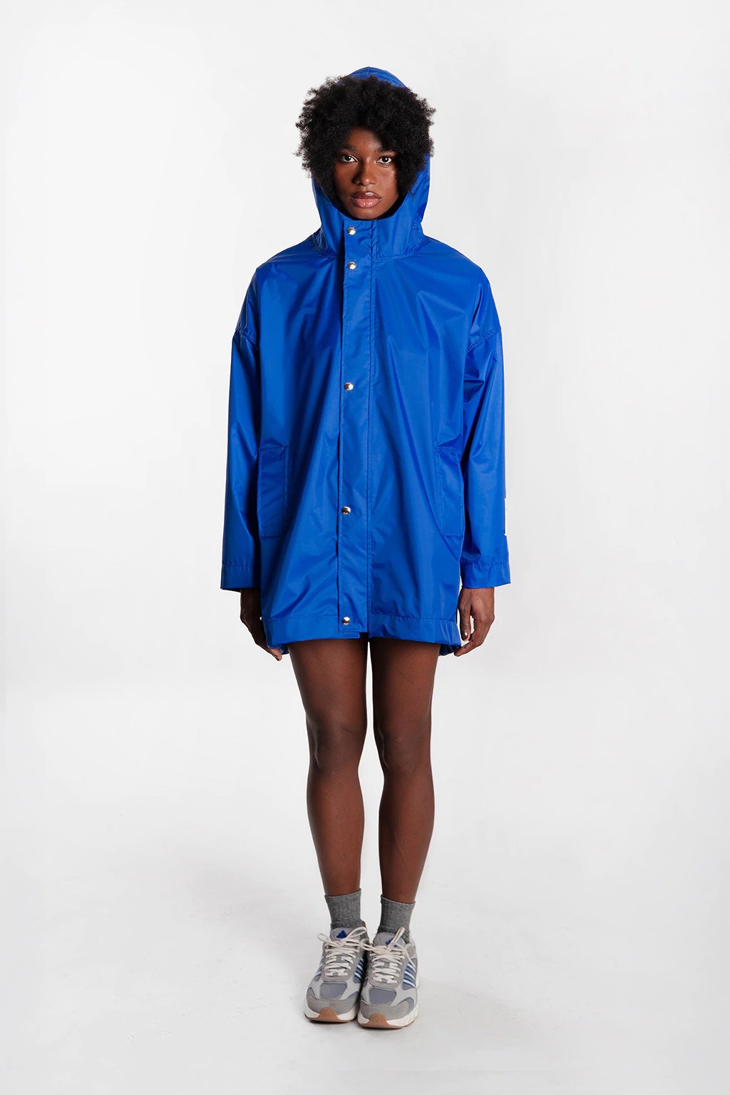 Capa de chuva azul