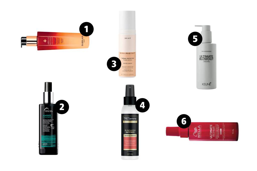 6 protetores térmicos que deixam o cabelo protegido e sem frizz