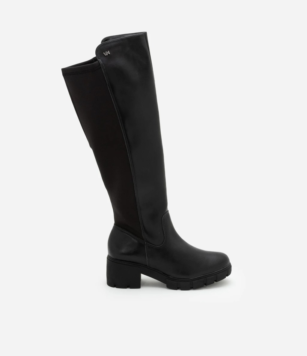 Bota de cano alto preta