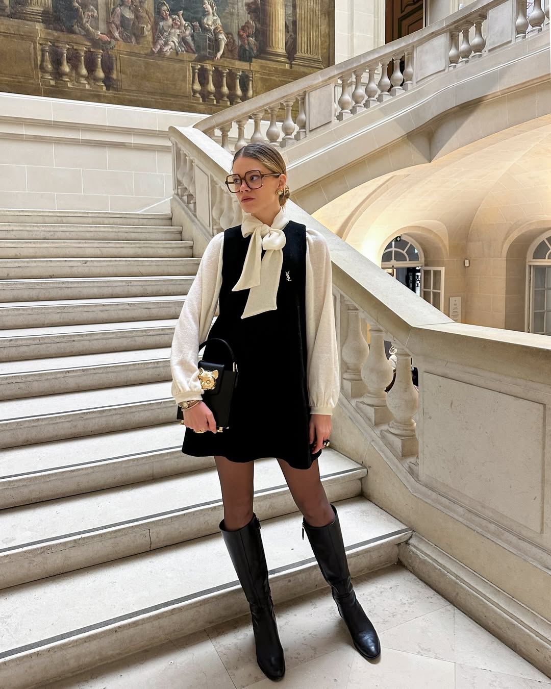 Ideias de looks com vestido e meia-cal&ccedil;a