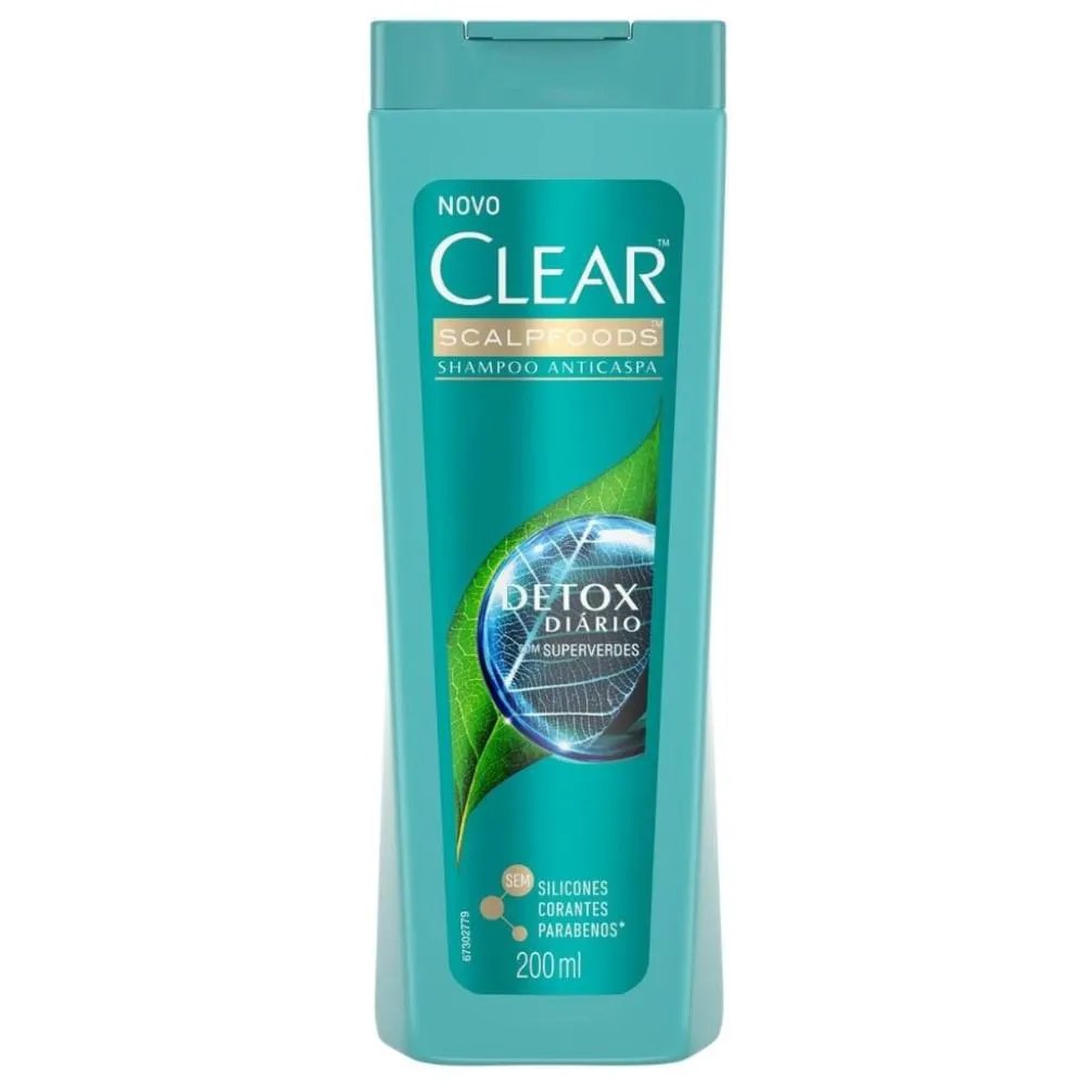 Shampoo detox para cabelos cacheados.